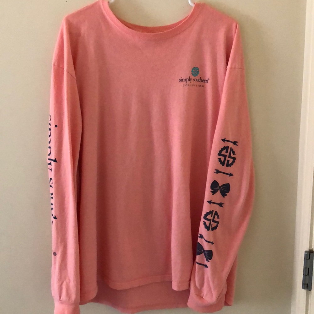 Pink simply southern long sleeve shirt